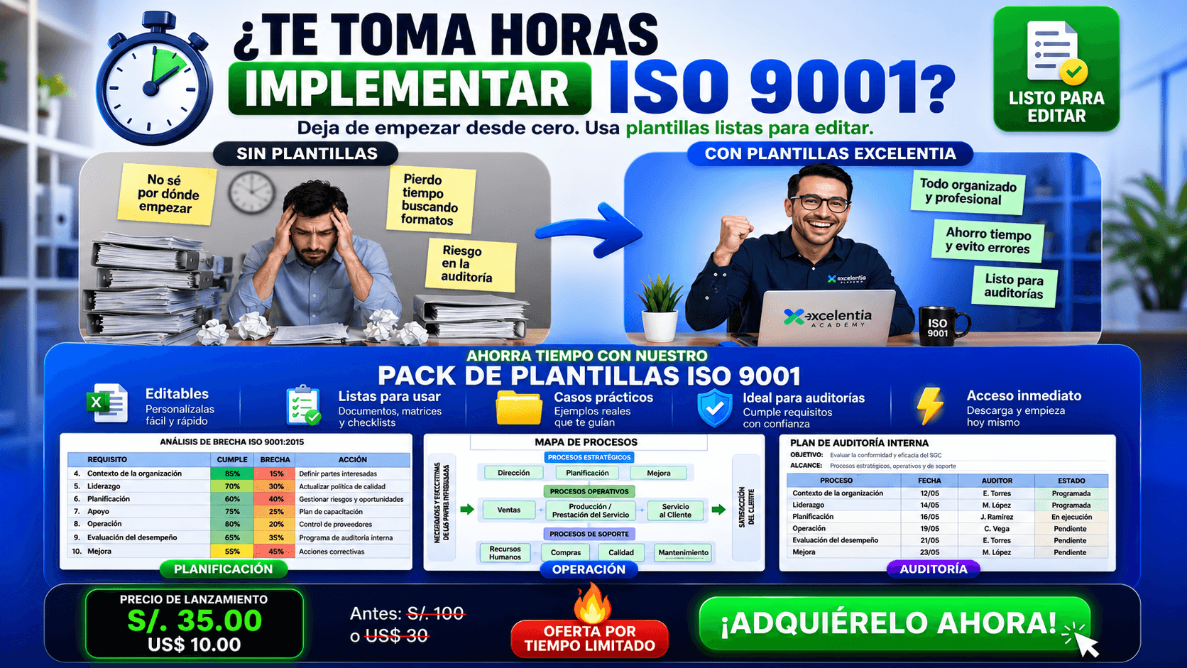 Plantillas Premium ISO 9001
